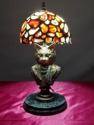 Lampa z agatów - Madagaskar