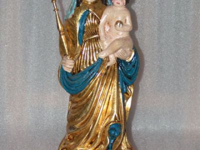 Kopia rzeźby Matki Boskiej z Dzieciątkiem z kościoła PW Wniebowzięcia NMP w Kłodzku